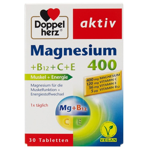 도펠헤르츠 액티브 마그네슘400+비타민 B12+C+E 30개입