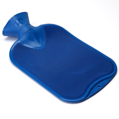 파쉬 보온 물주머니 노커버형 양면빗살무늬 2.0L (블루)
