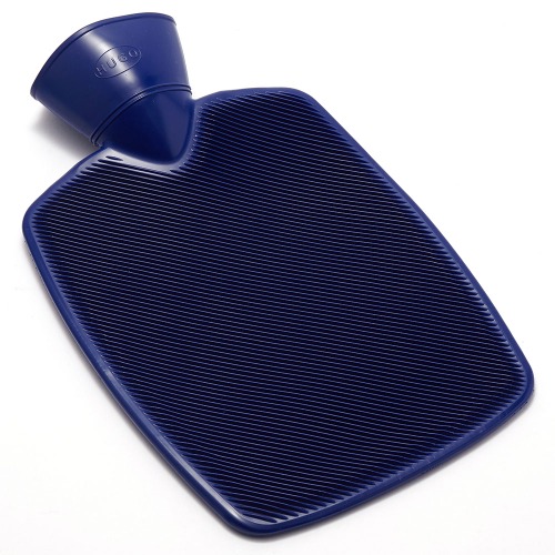 휴고프로쉬 보온 물주머니 노커버 빗살무늬 1.8L 블루