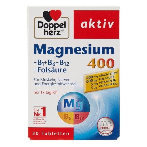 도펠헤르츠 액티브 마그네슘 400+(B1+B6+B12+엽산) 30개입