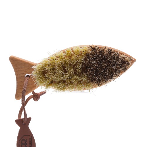 (Redecker)레데커 야채 세척 브러쉬 (물고기 모양) 가죽스트랩